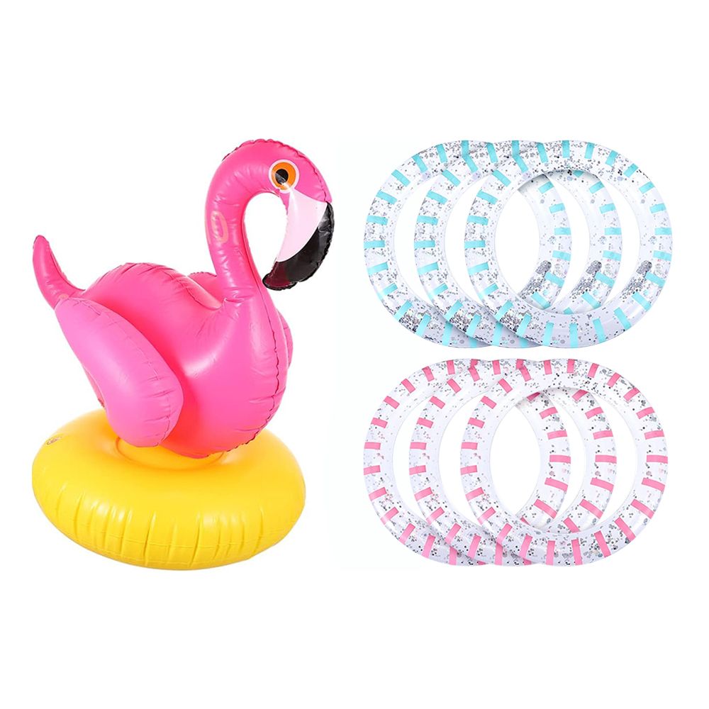 Puhallettava Flamingo Rengaspeli