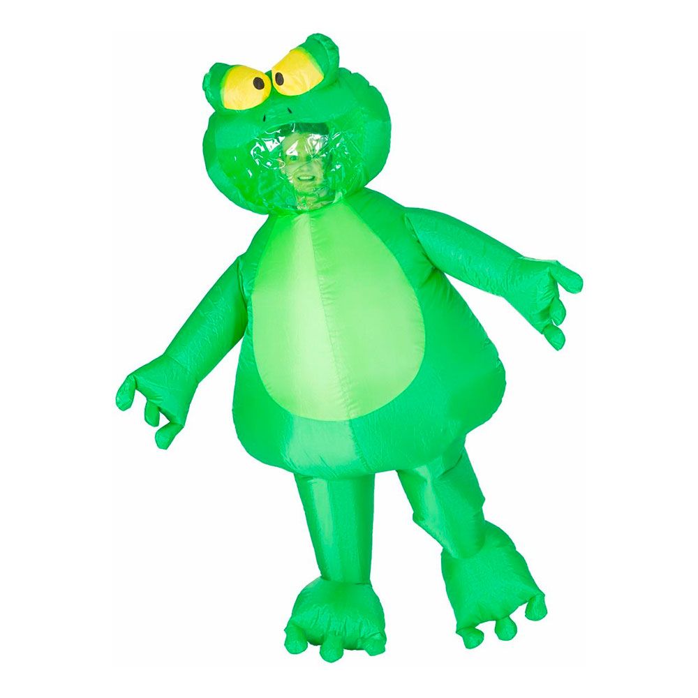 Oppustelig Frø Kostume