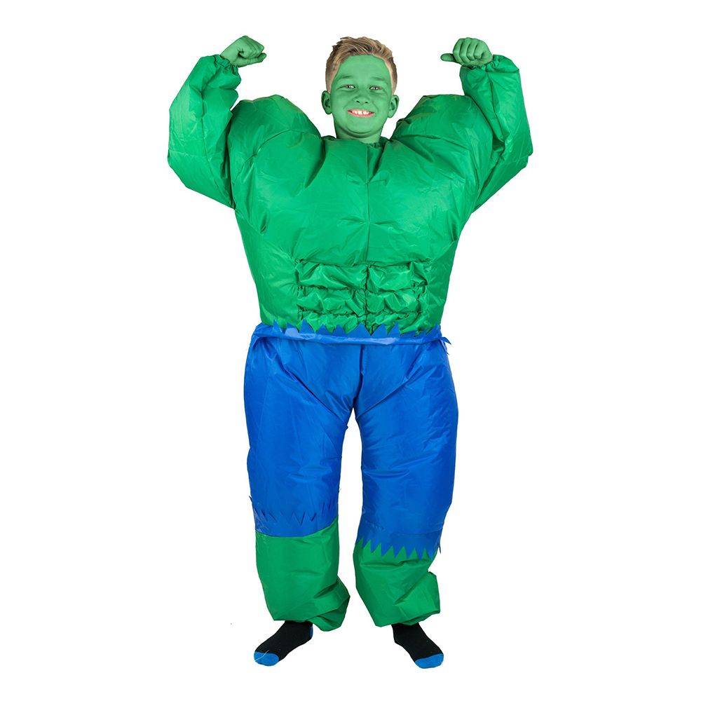 Oppblåsbart Hulken Barn Kostyme