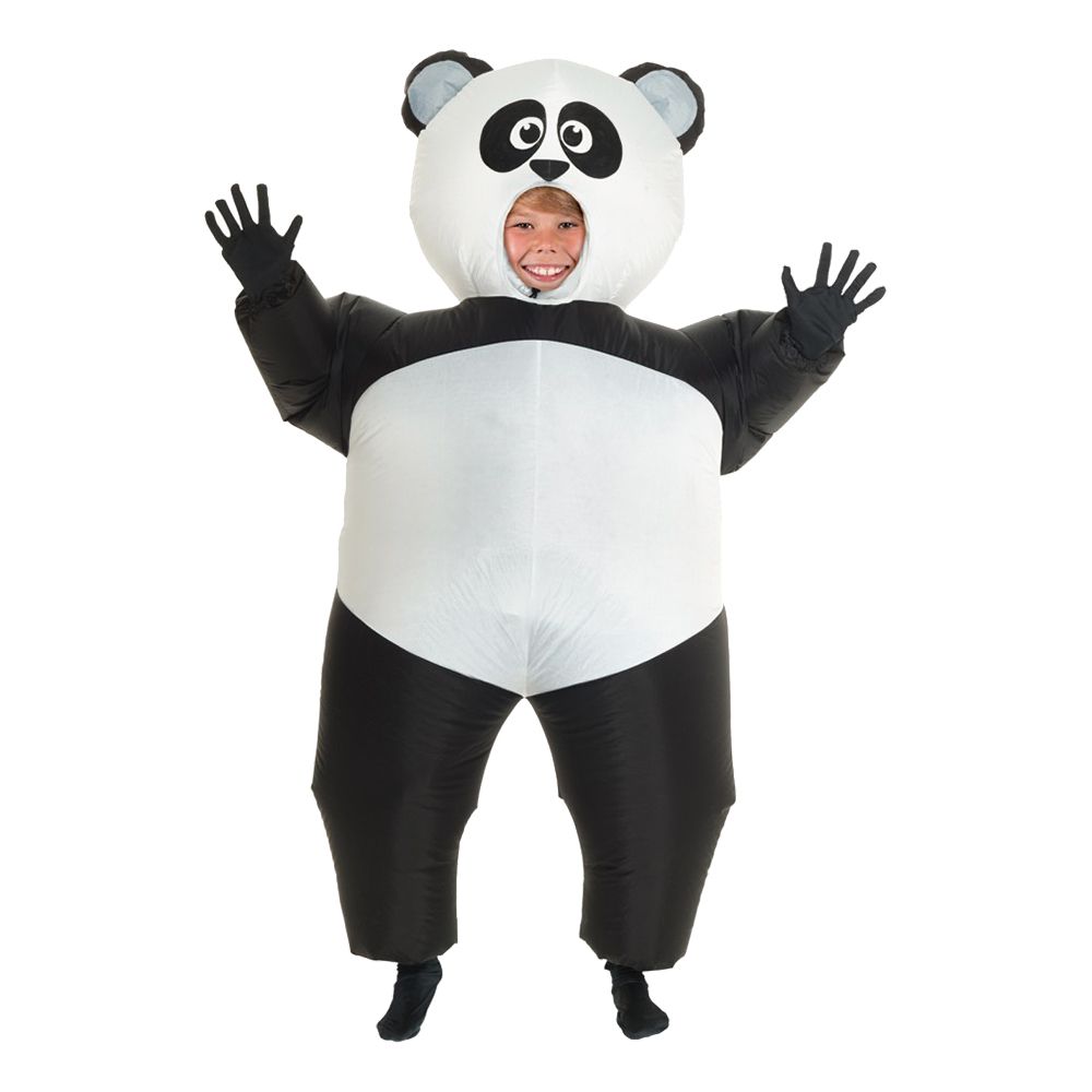 Oppblåsbar Panda Barn Kostyme