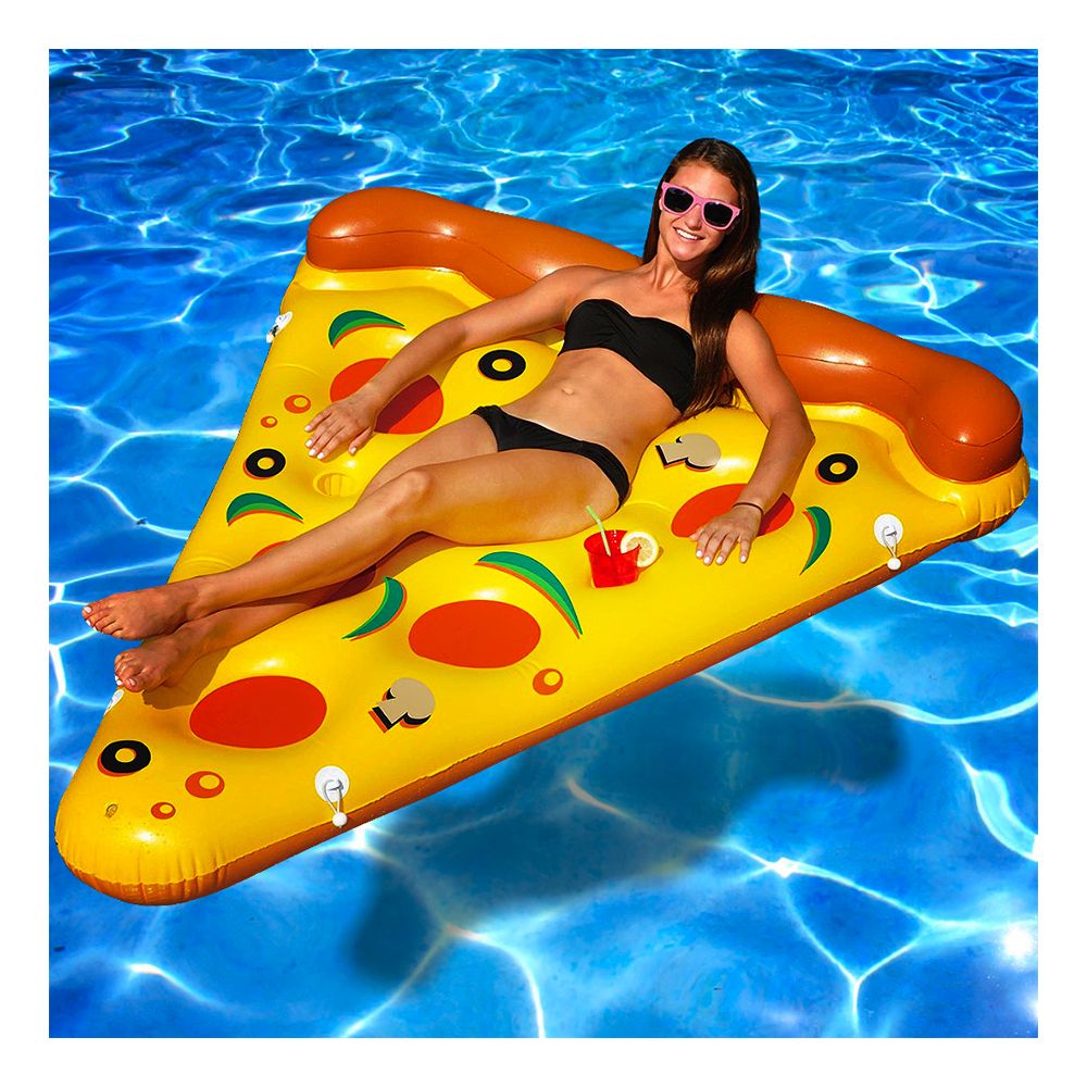 Oppblåsbar Pizza Bademadrass