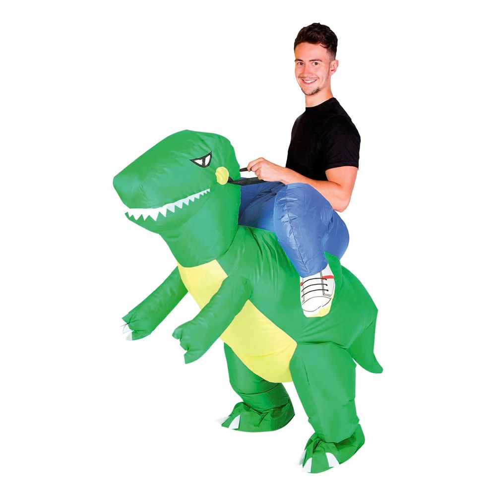 Uppblåsbar Ridande Dinosaurie Maskeraddräkt