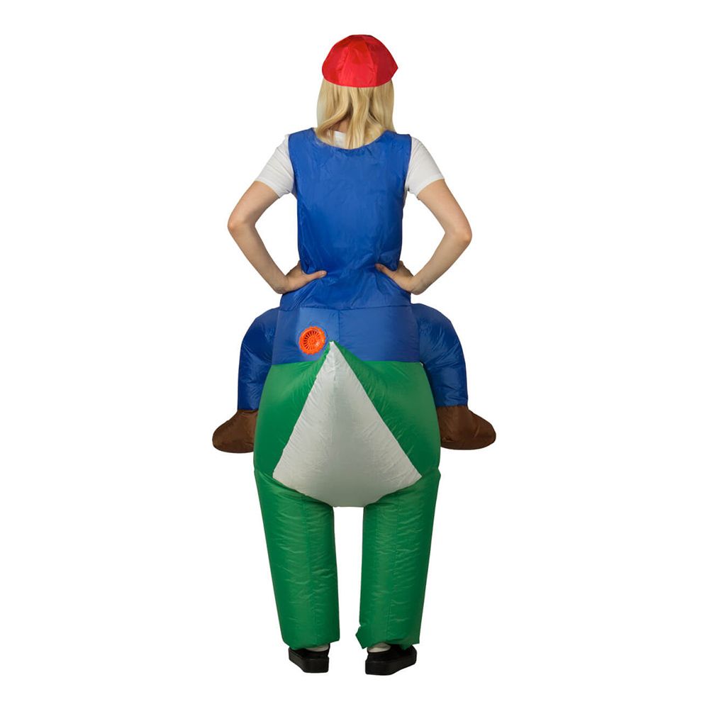 Oppblåsbar Ridende Dinosaur Kostyme