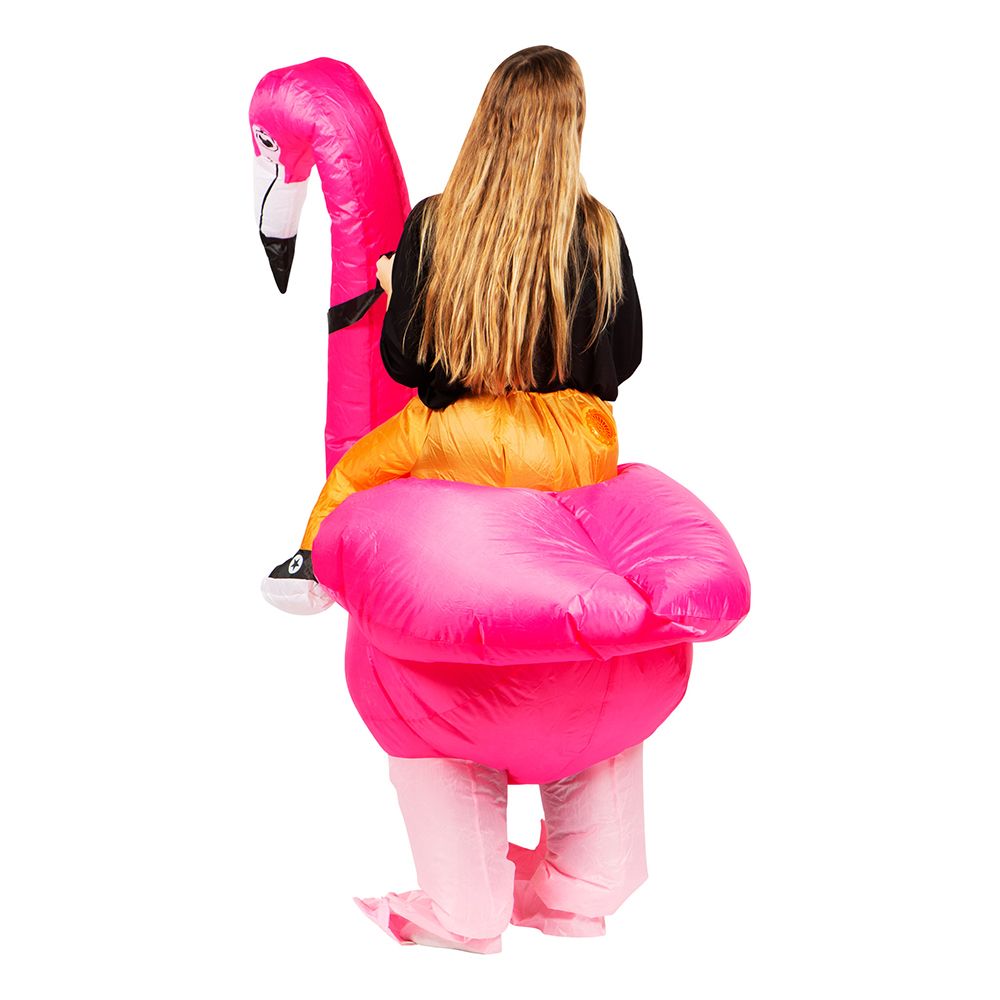 Täytettävä Ratsastava Flamingo Naamiaisasu
