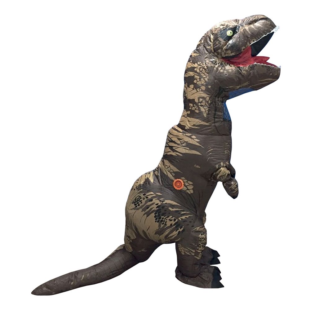 Oppblåsbar T. Rex Kamuflasje Kostyme