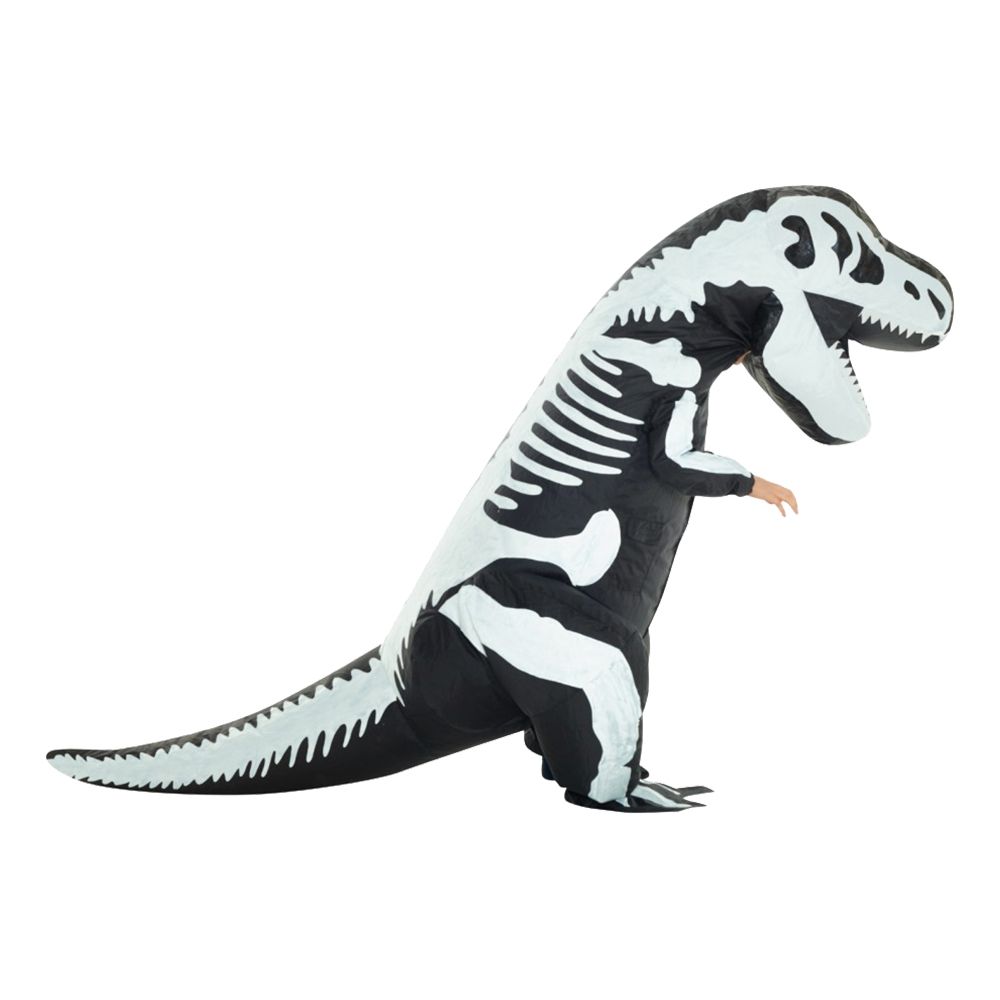 Oppblåsbar T-Rex Skjelett Barn Kostyme