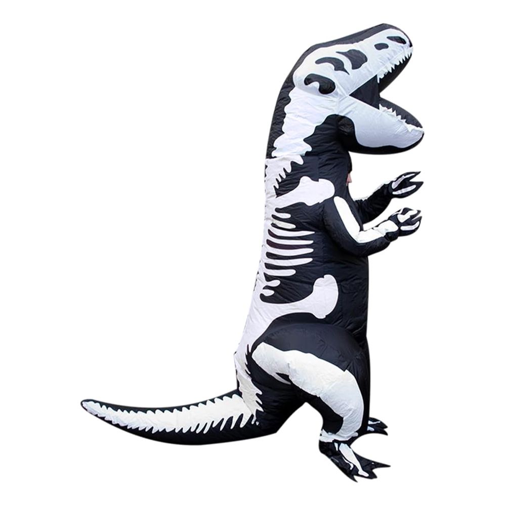 Oppblåsbar T-Rex Skjelett Kostyme