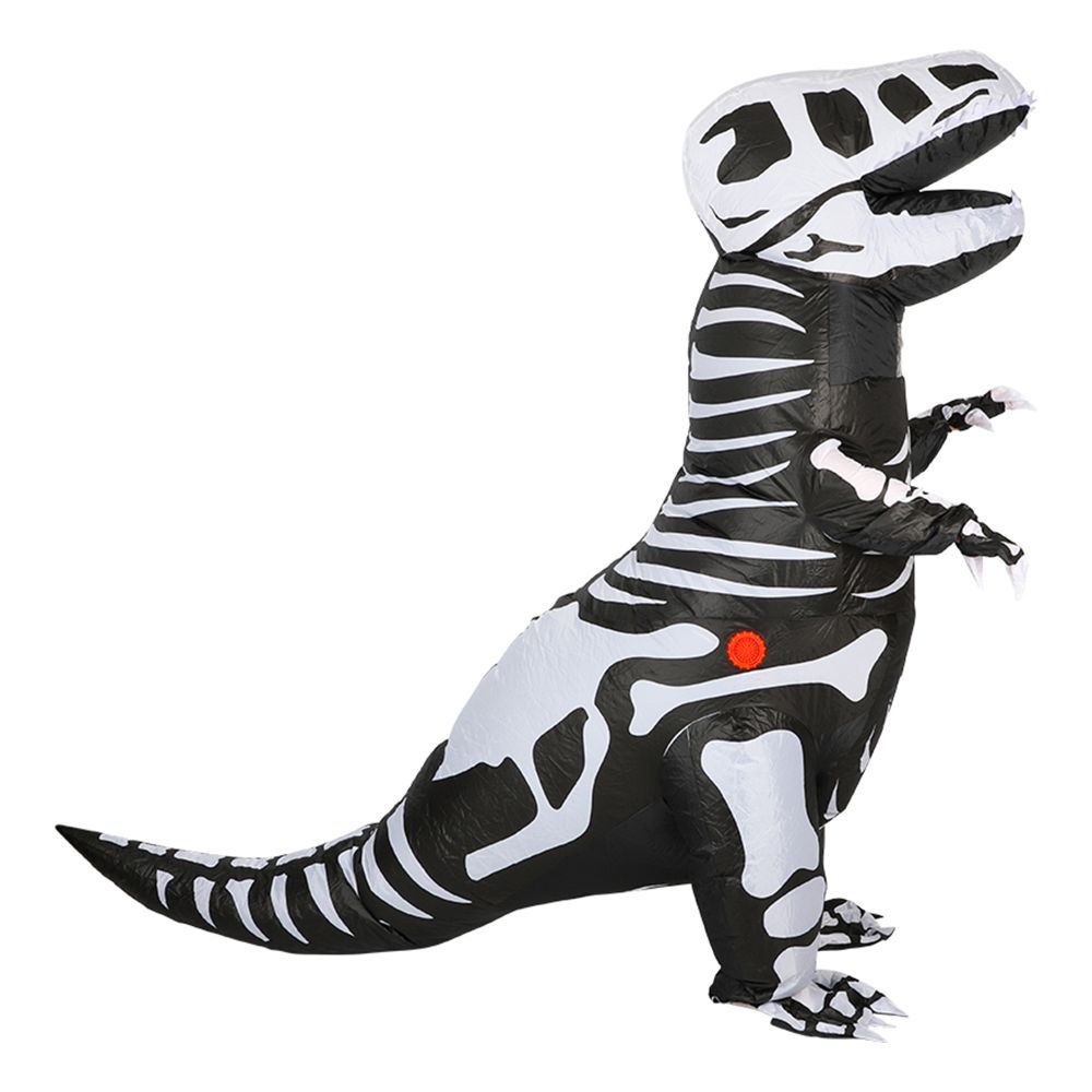Puhallettava T-Rex-Luuranko Naamiaisasu