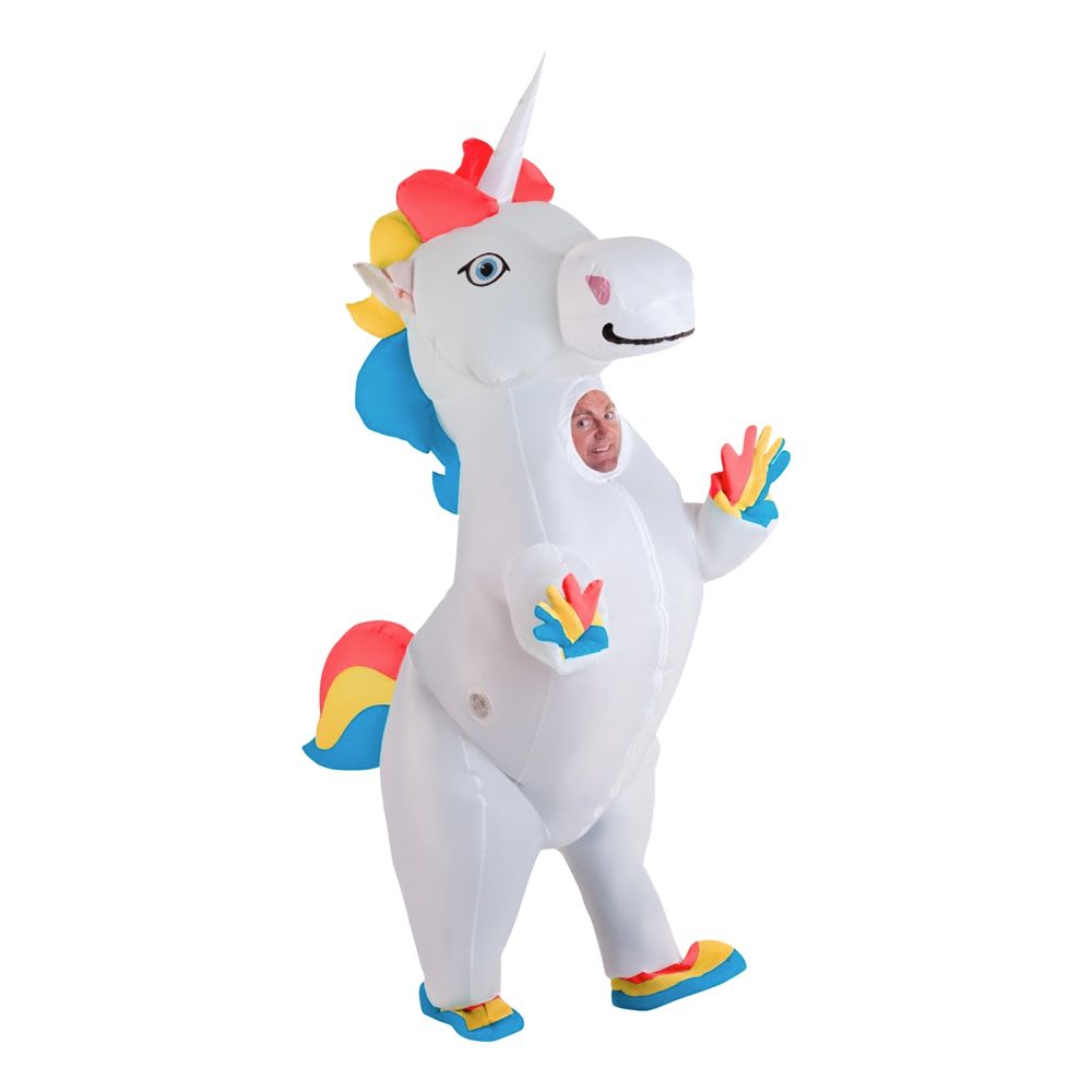 Uppblåsbar Unicorn Maskeraddräkt