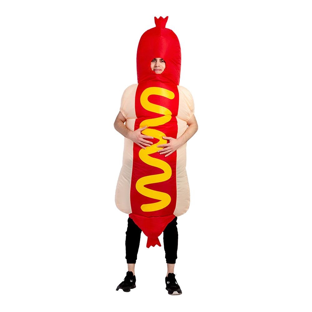 Oppustelig Hotdog Kostume