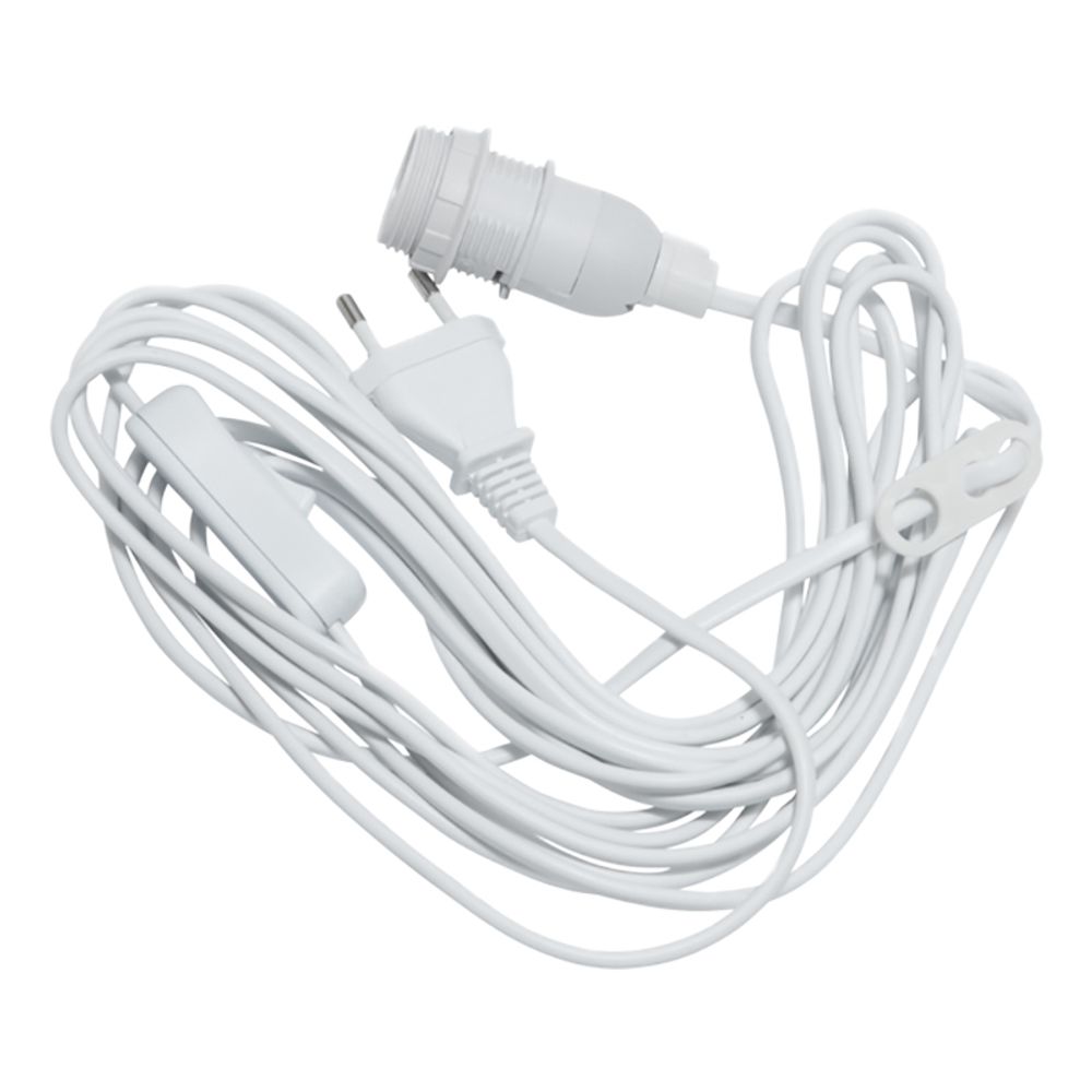 Ophængningskabel til lampe med afbryder