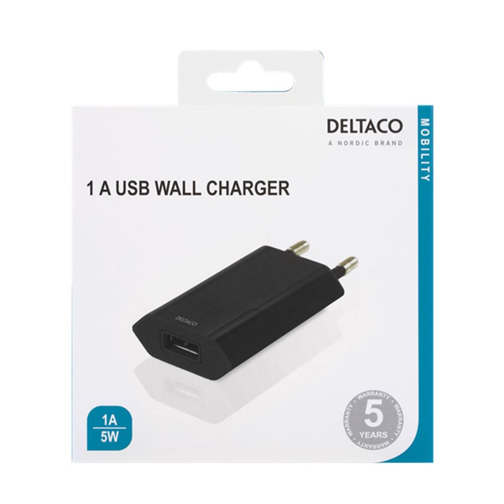 Deltaco USB Seinälaturi