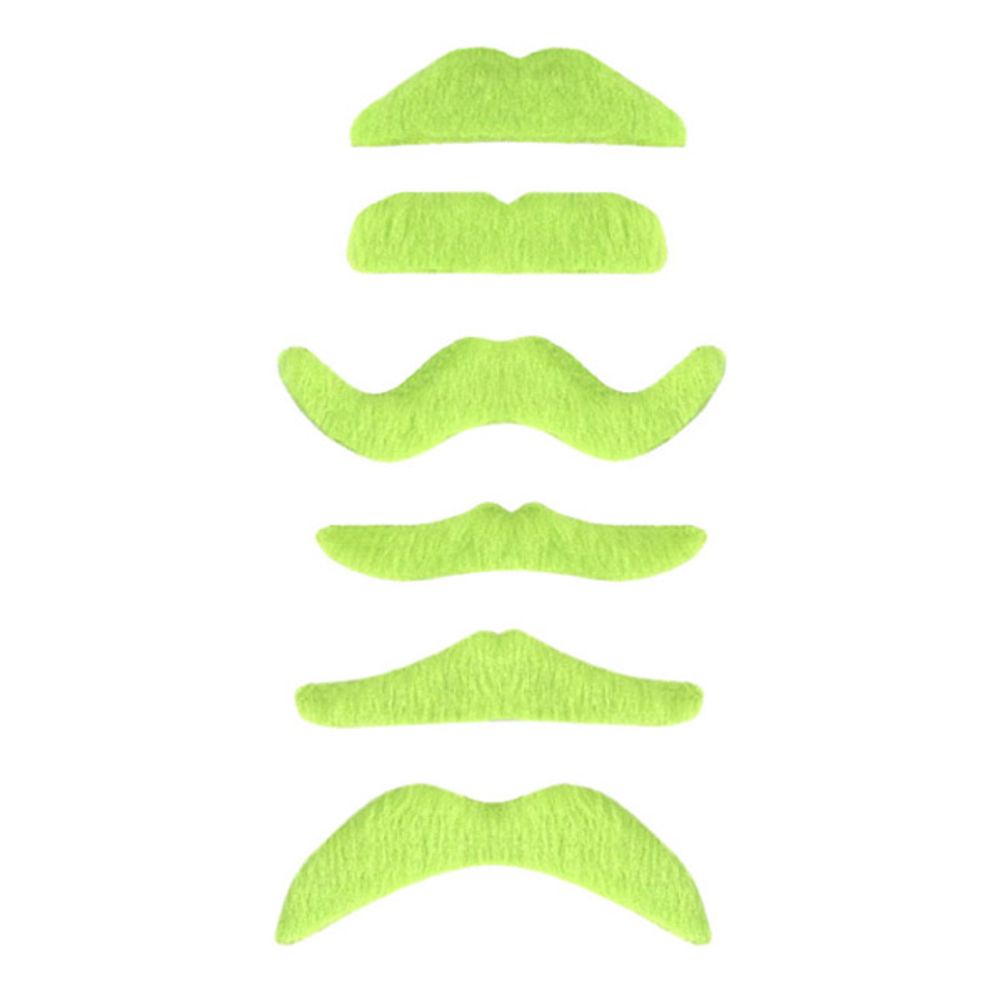 UV-Neon Grøn Moustache