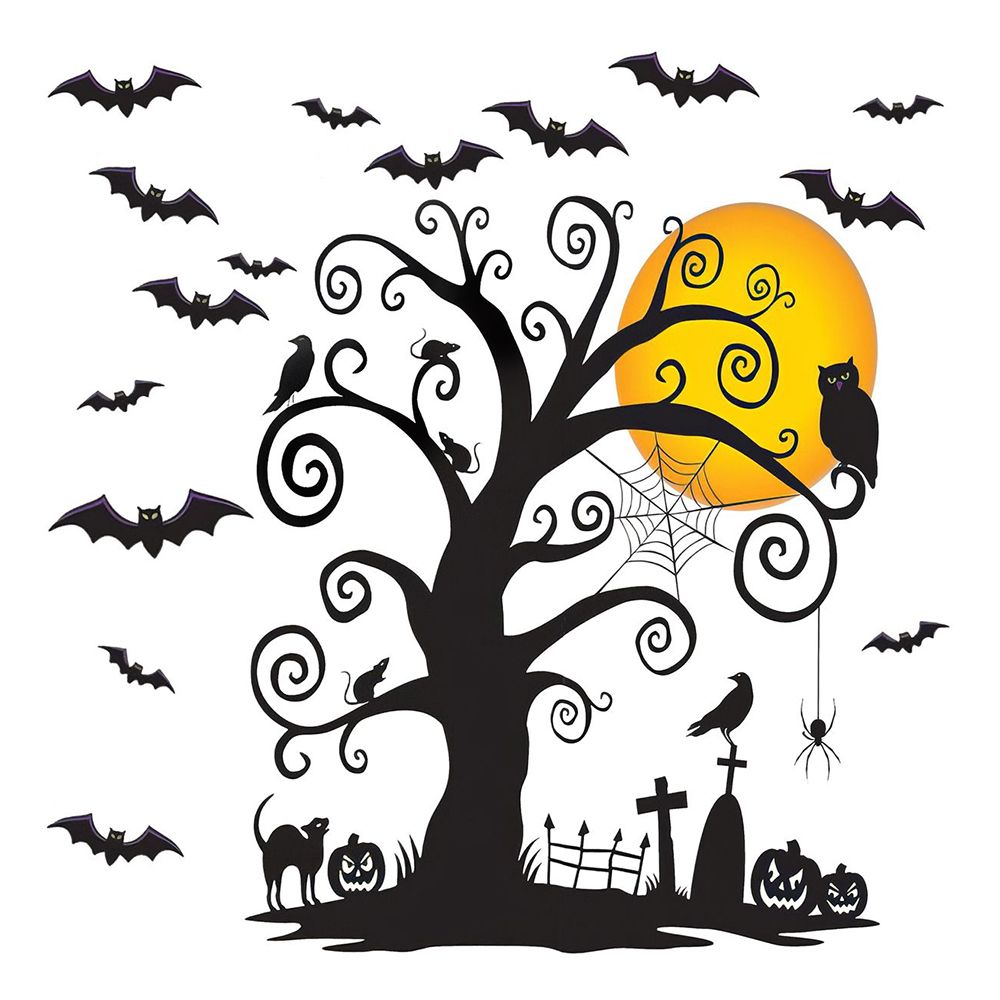 Seinäkoriste Halloween Lepakot