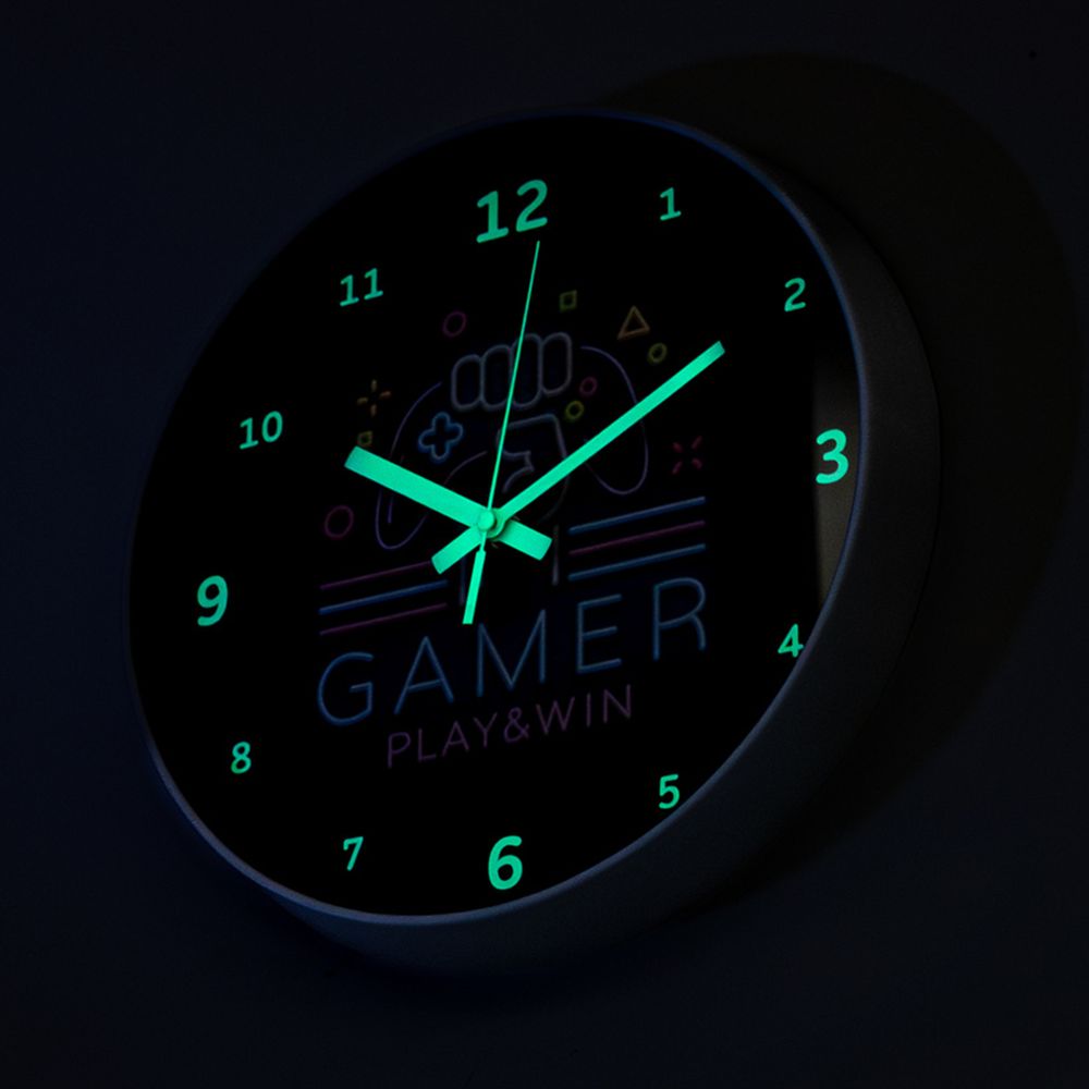 Vægur Gamer Glow in the Dark