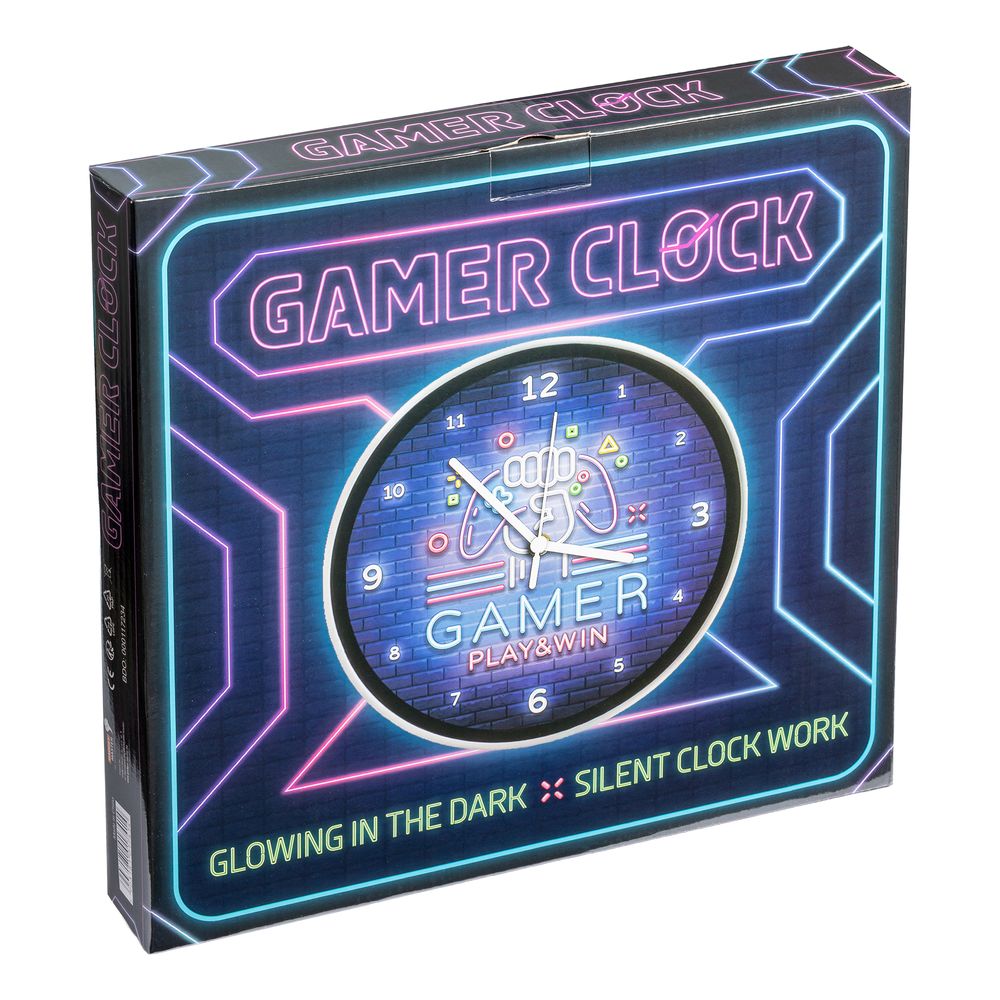 Vægur Gamer Glow in the Dark