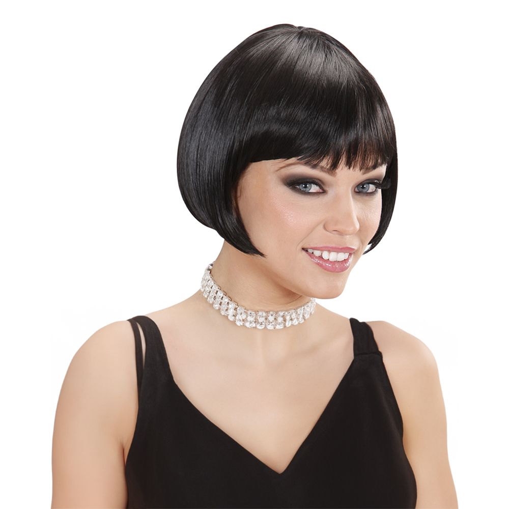 Valentina Svart Deluxe Peruk