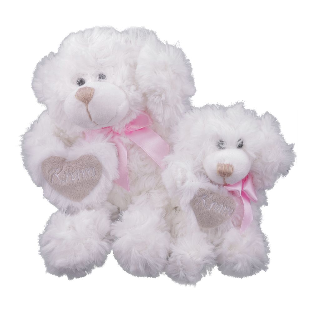 Valentine Myk Bamse Hvit