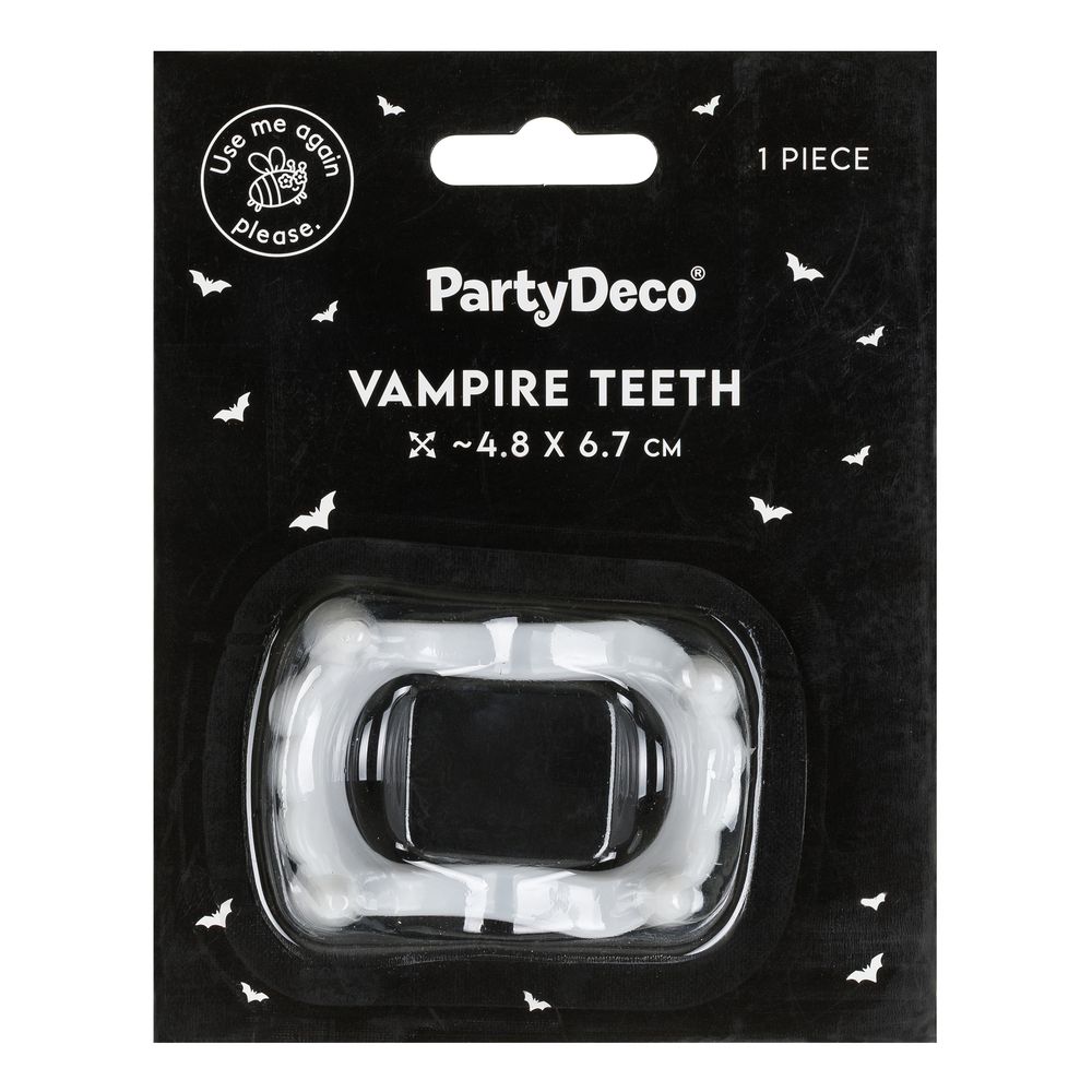 Vampyrtänder Vita i Plast