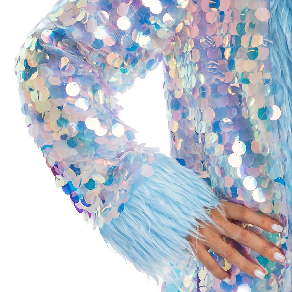 Vendbar Kåbe med Pailletter Blå Deluxe