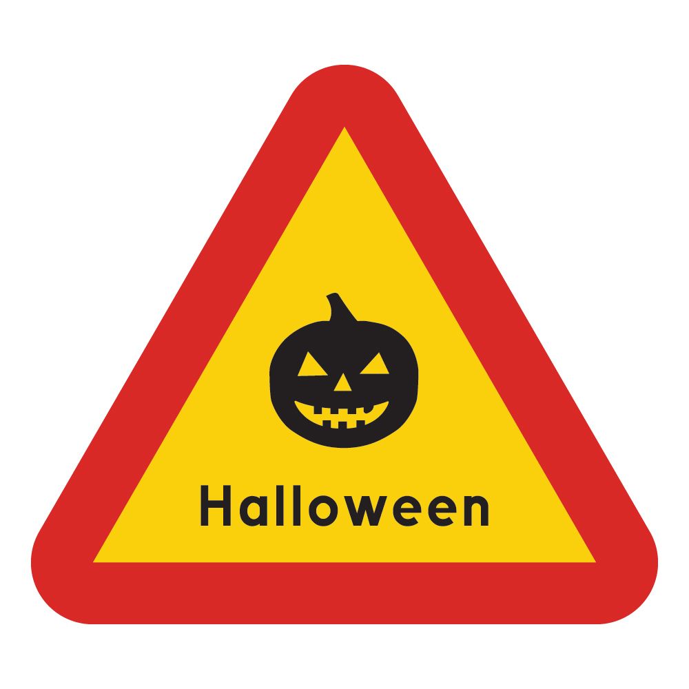 Varselskilt Halloween