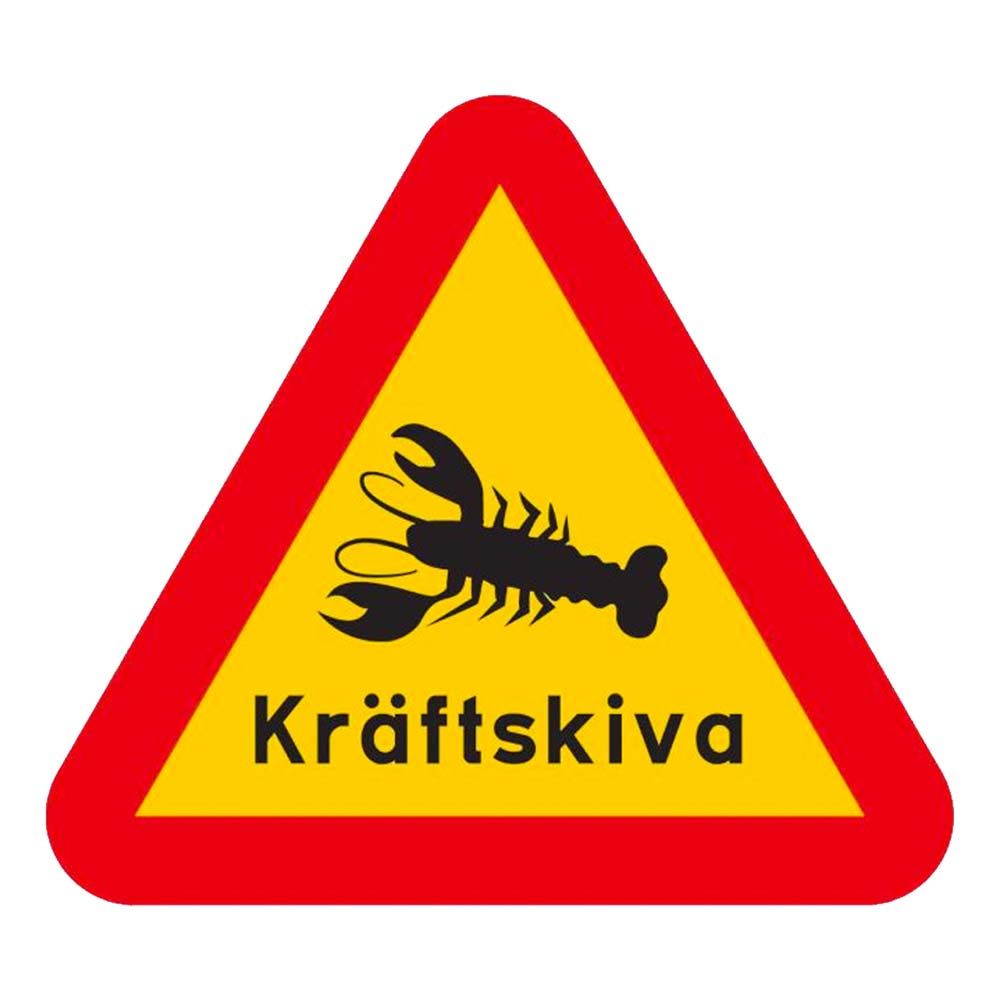 Advarselsskilt Krebsegilde/Fest Vendbart