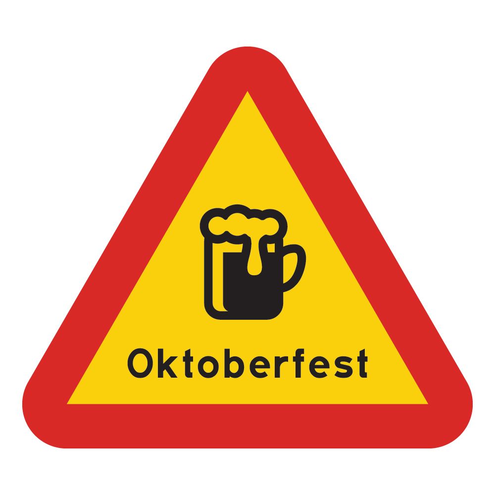 Varselskilt Oktoberfest