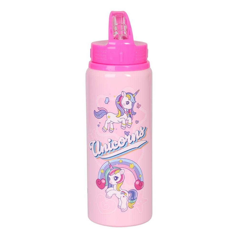 Vattenflaska Unicorn Rosa i Aluminium