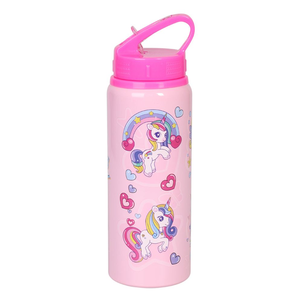 Vattenflaska Unicorn Rosa i Aluminium