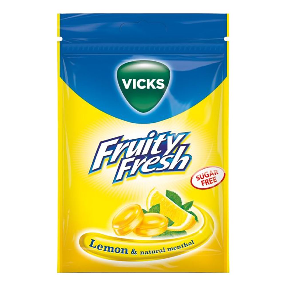 Vicks Lemon Sukkerfrie Halstabletter