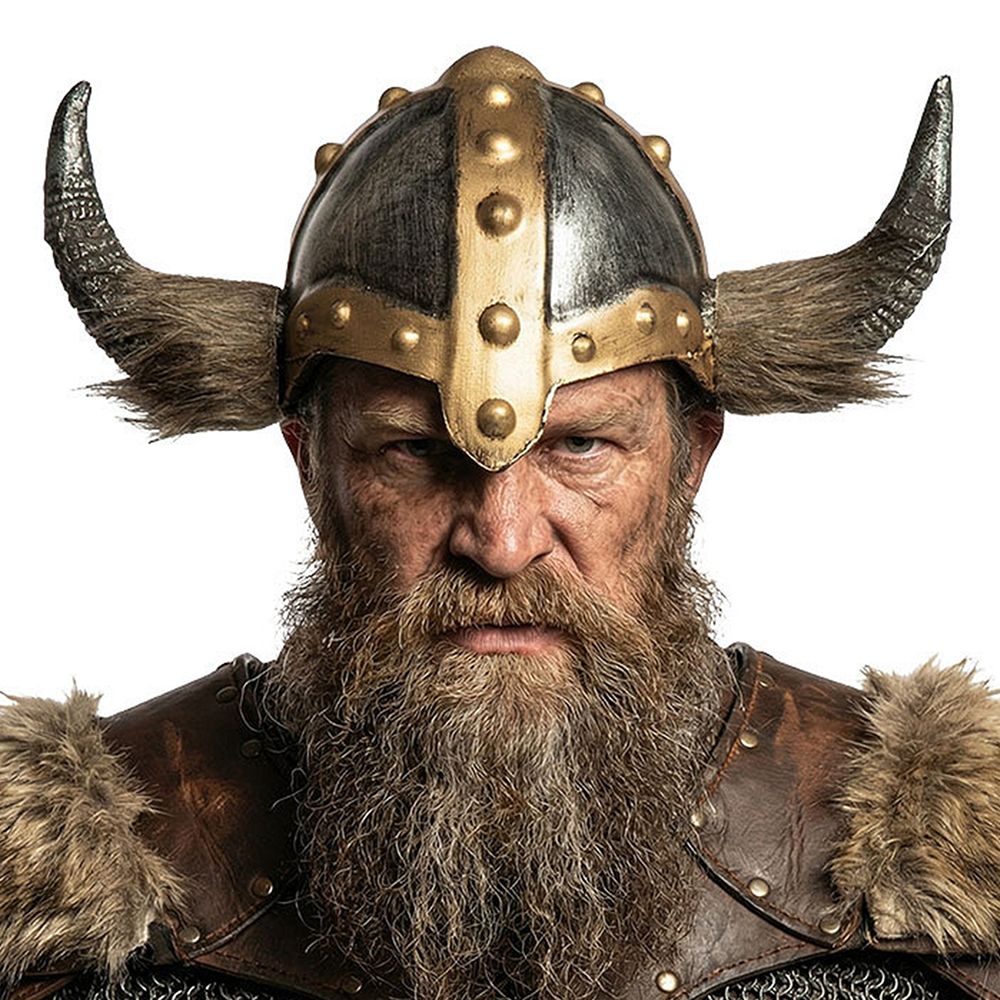 Vikingehjelm med Horn Deluxe