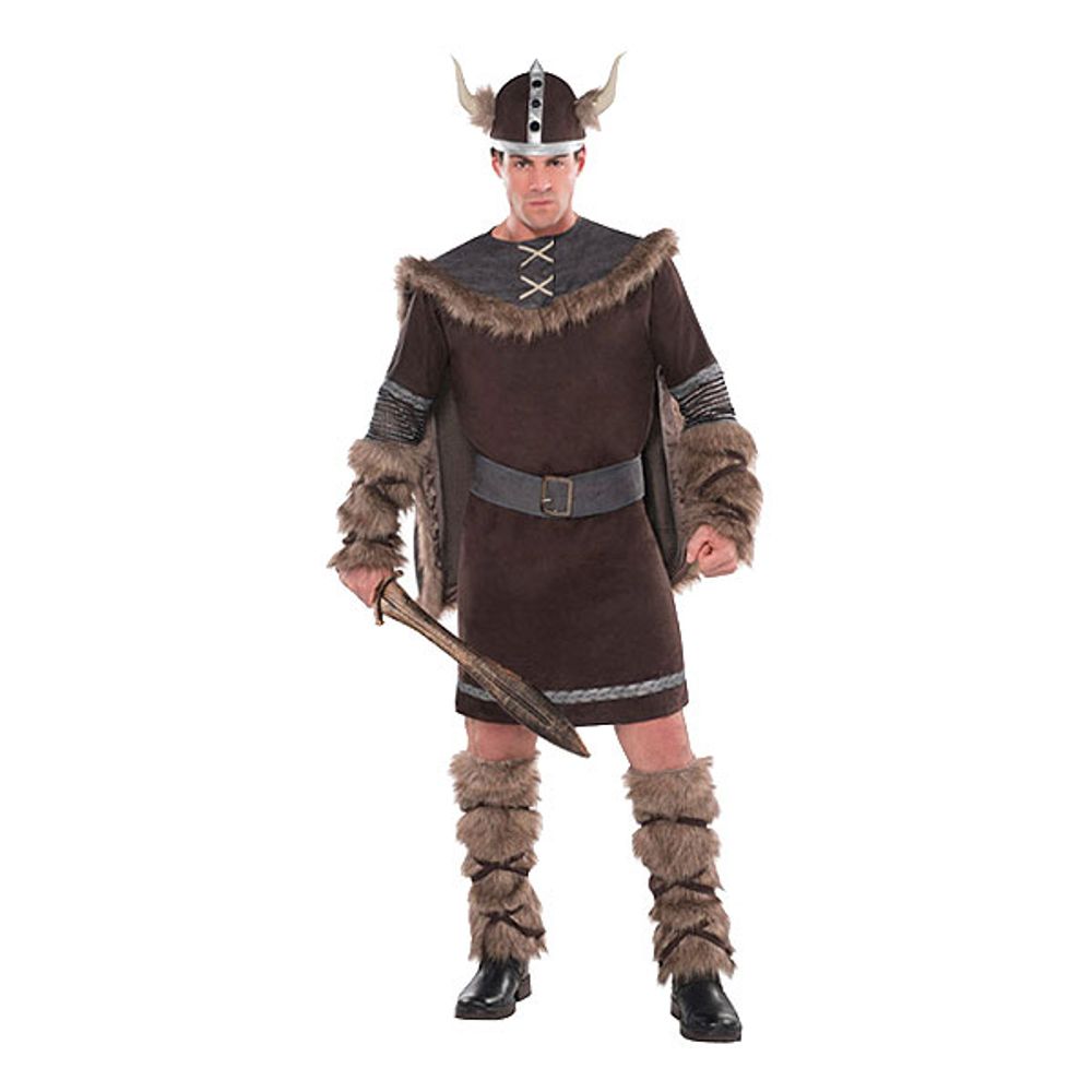Viking Kriger Brun Kostyme