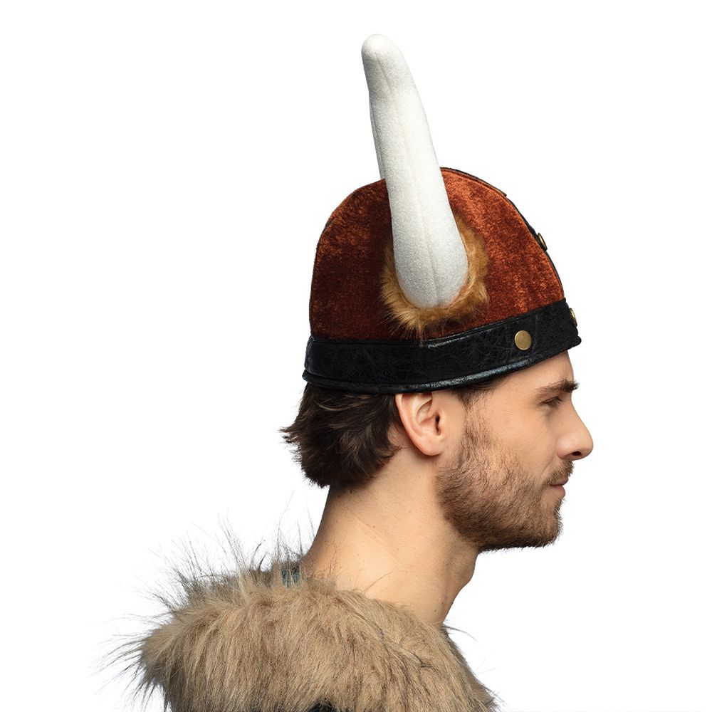 Vikingehjelm med Plys Barbarian