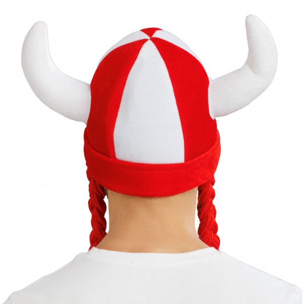 Vikingahjälm Schweiz med Flätor