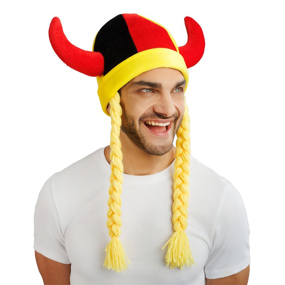Vikingahjälm Tyskland med Flätor