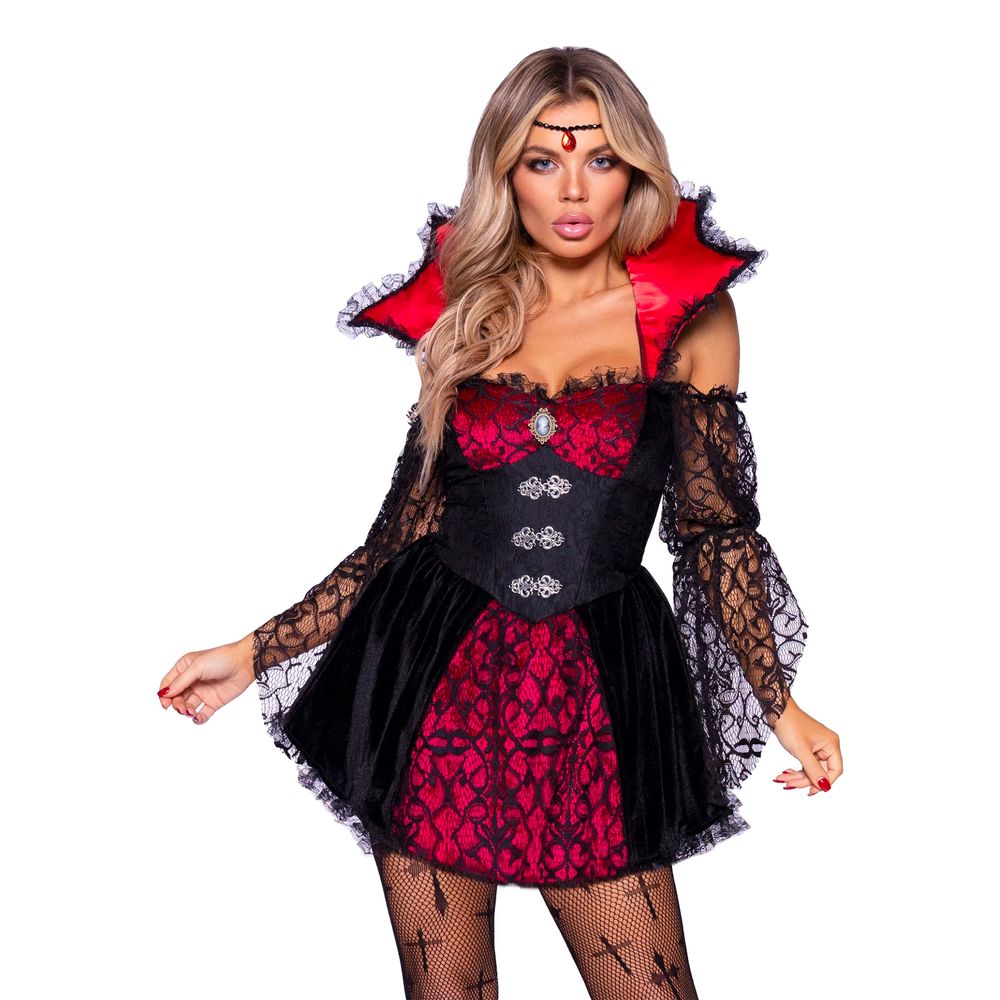 Viktoriansk Vampyr Dame Deluxe Kostyme
