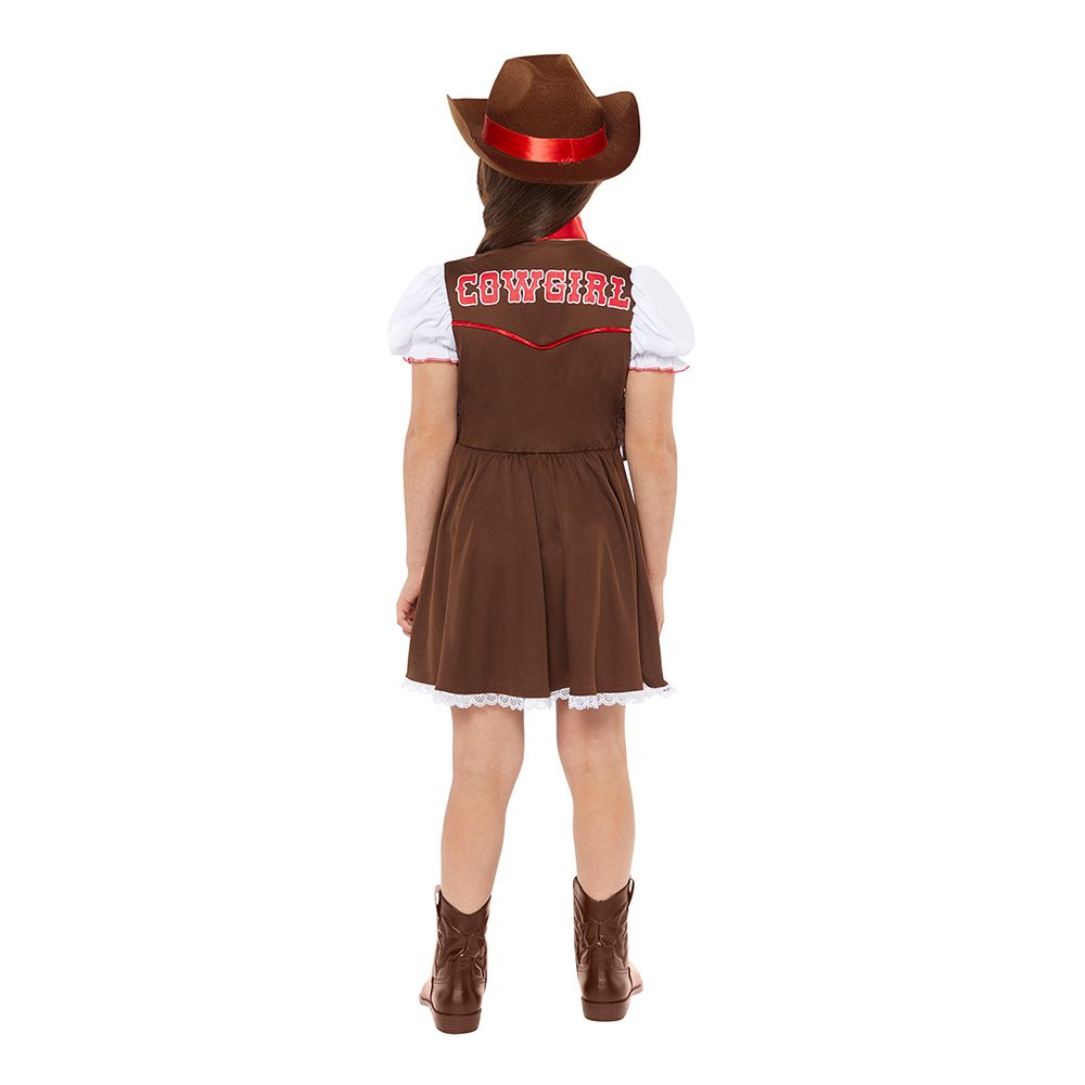 Vilda Västern Cowboygirl Barn Maskeraddräkt