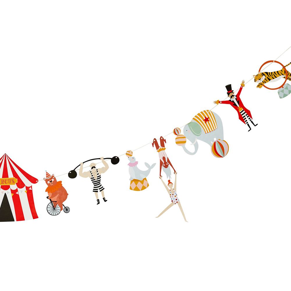 Vimpelguirlande Cirkus