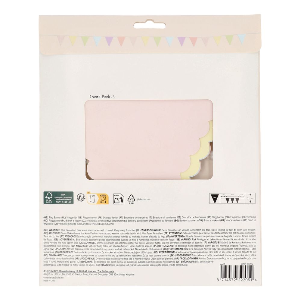 Vimpelgirlang Dreamy Pastel