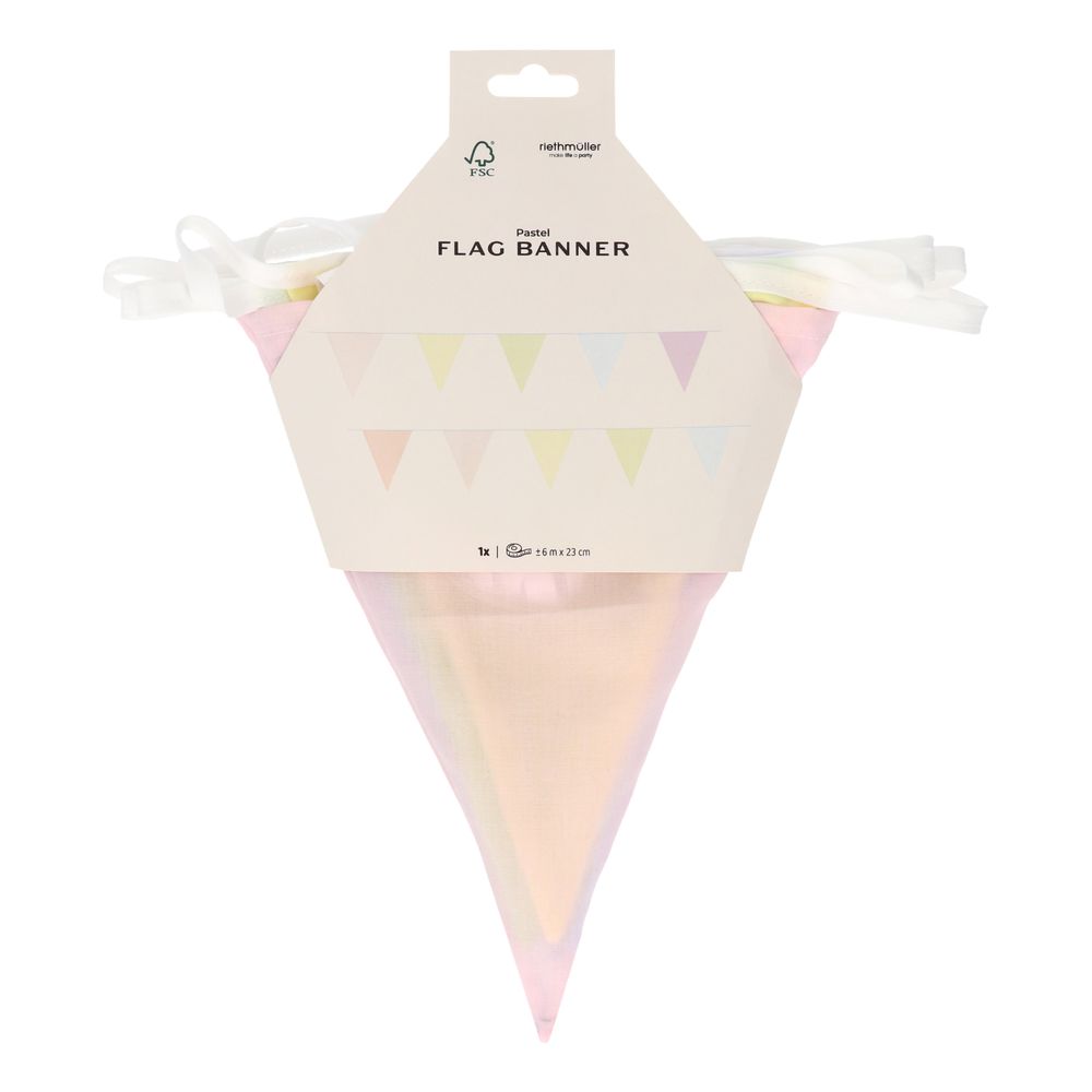 Vimpelguirlande i Stof Dreamy Pastel