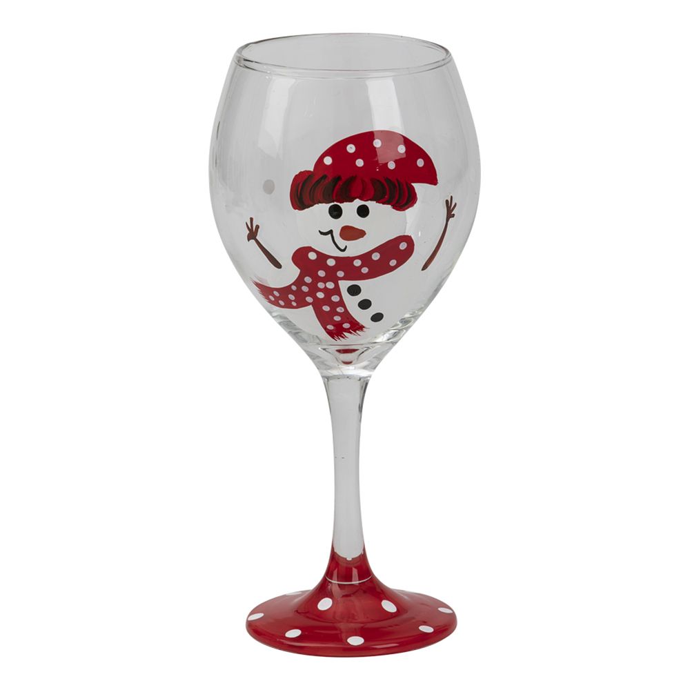 Vinglass Snømann
