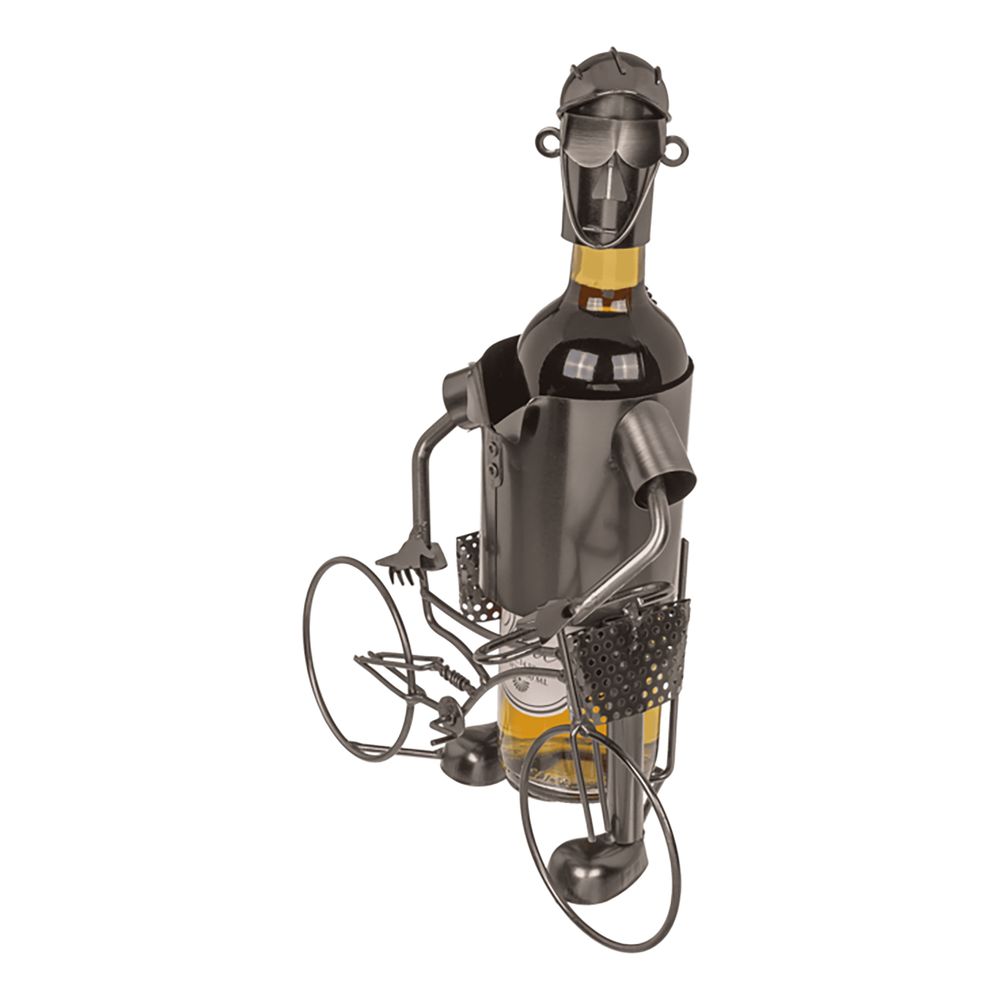Vinställ i Metall Cyklist