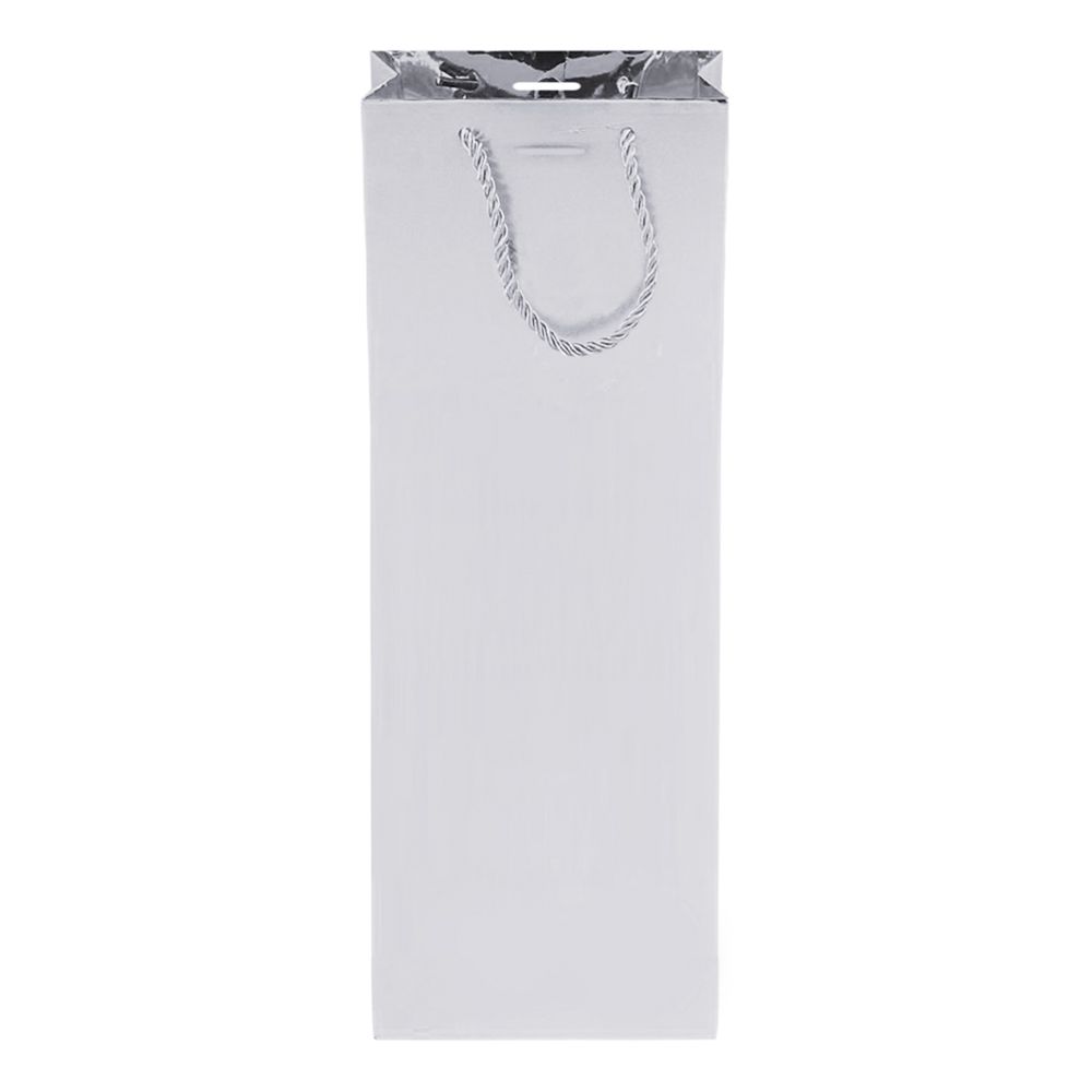 Presentpåse Flaska Silver Metallic