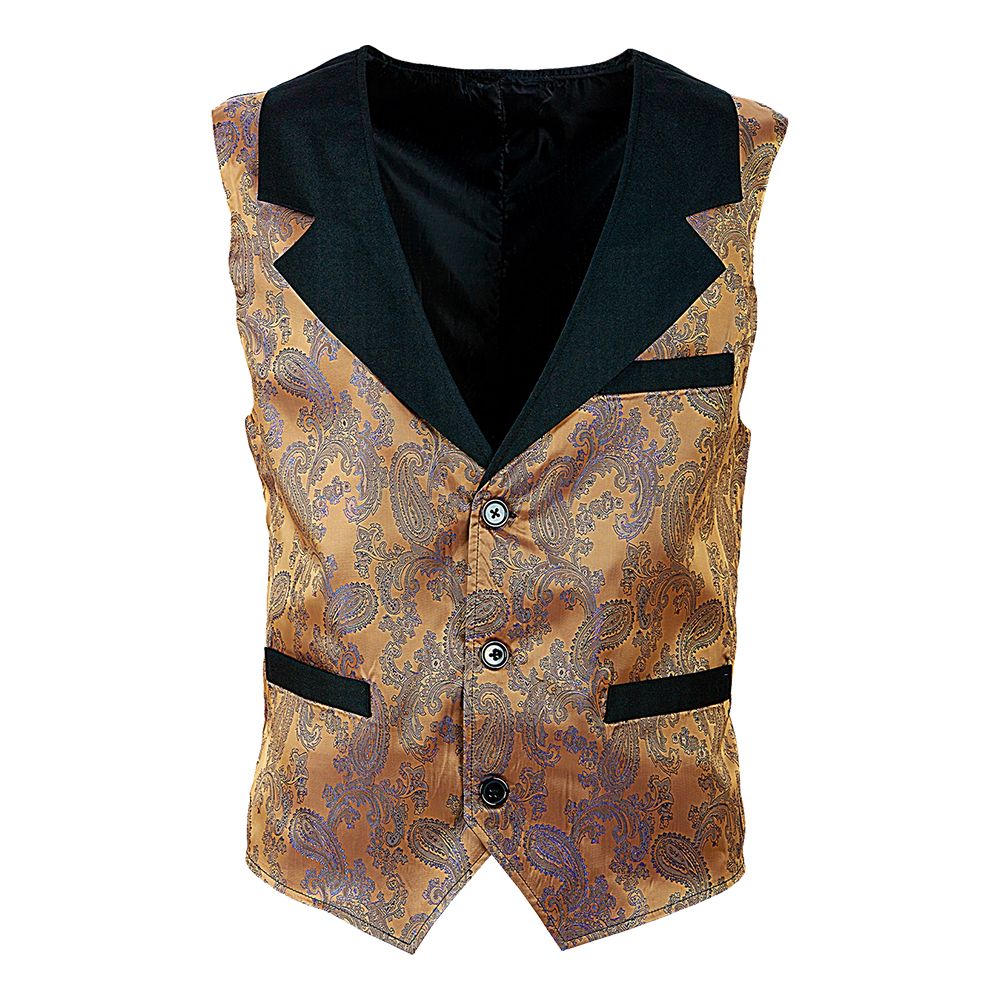 Vintage Jacquard Liivi Ruskea