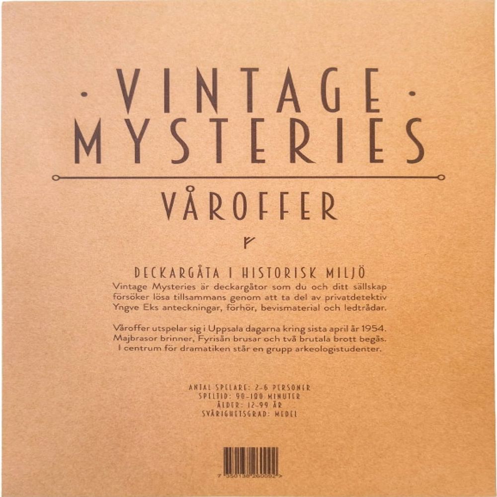 Vintage Mysteries Kevätuhri