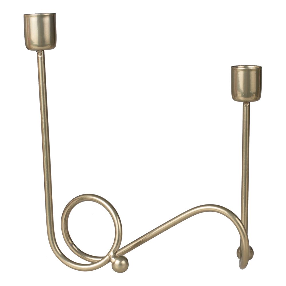 Spiral Julelysholder i Metal