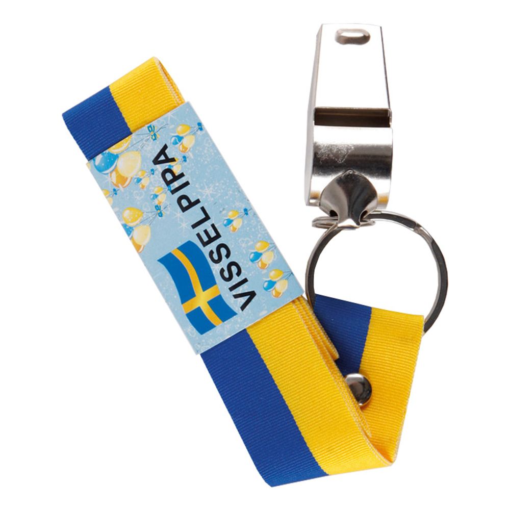 Visselpipa med Sverigeband