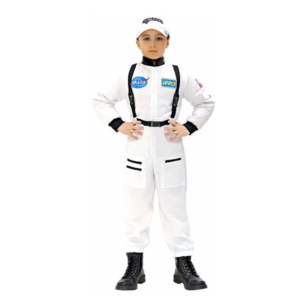 Hvid Astronaut Børnekostume