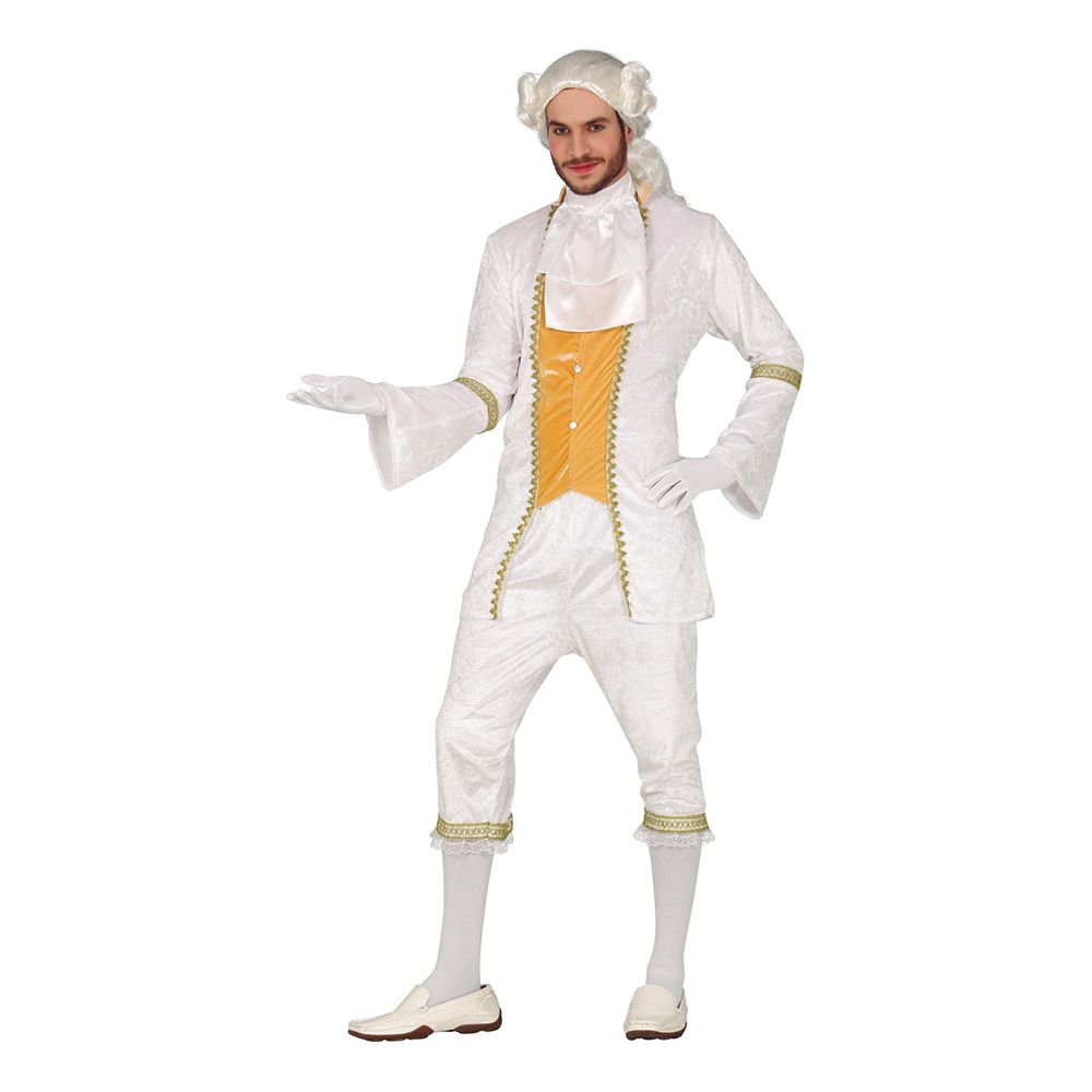 Vit Barock Maskeraddräkt