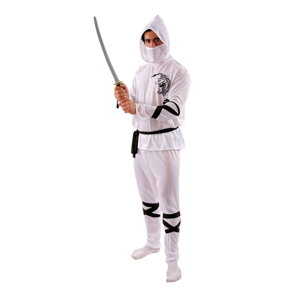 Hvit Ninja Kostyme